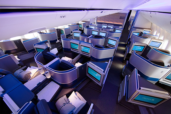 フルフラットの快適な座席