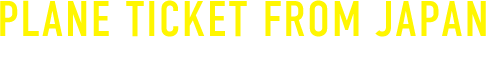 PLANE TICKET TO JAPAN 日本発航空券