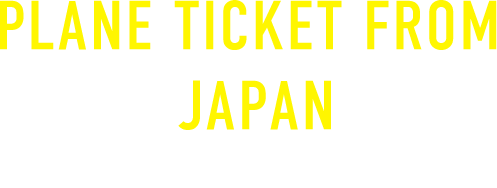 PLANE TICKET TO JAPAN 日本発航空券