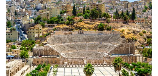 View on Roman Theater in Amman - Jordan