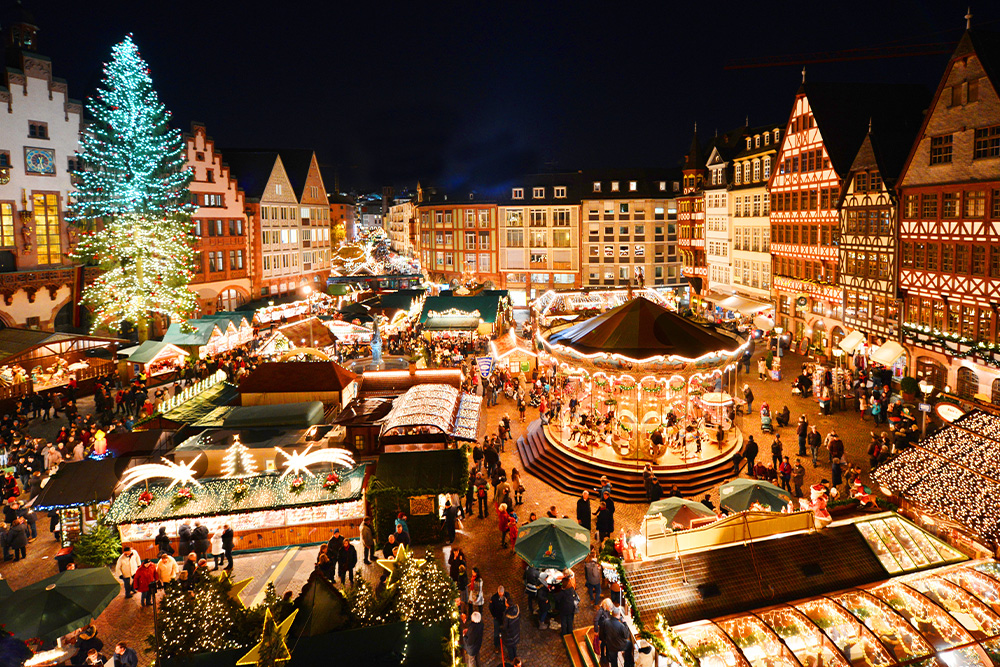 クリスマスマーケットの風景